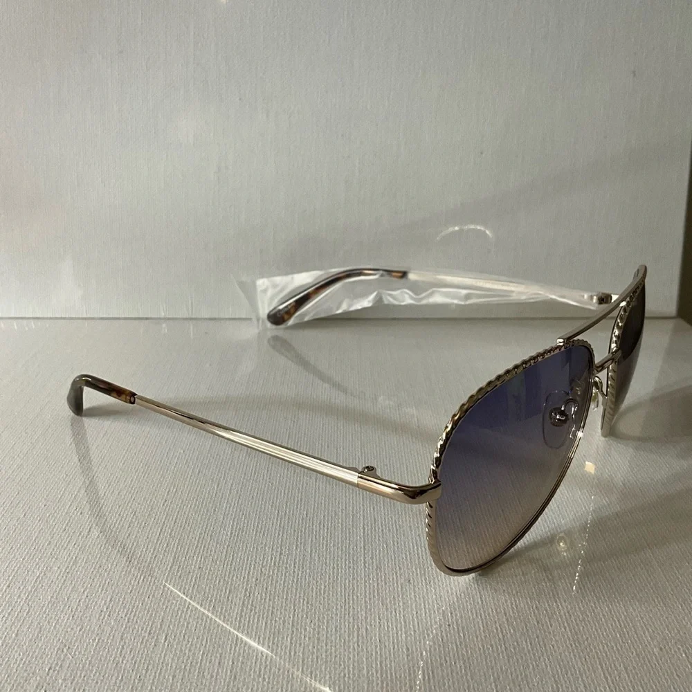 Chic Gold and Purple Women's Sunglasses